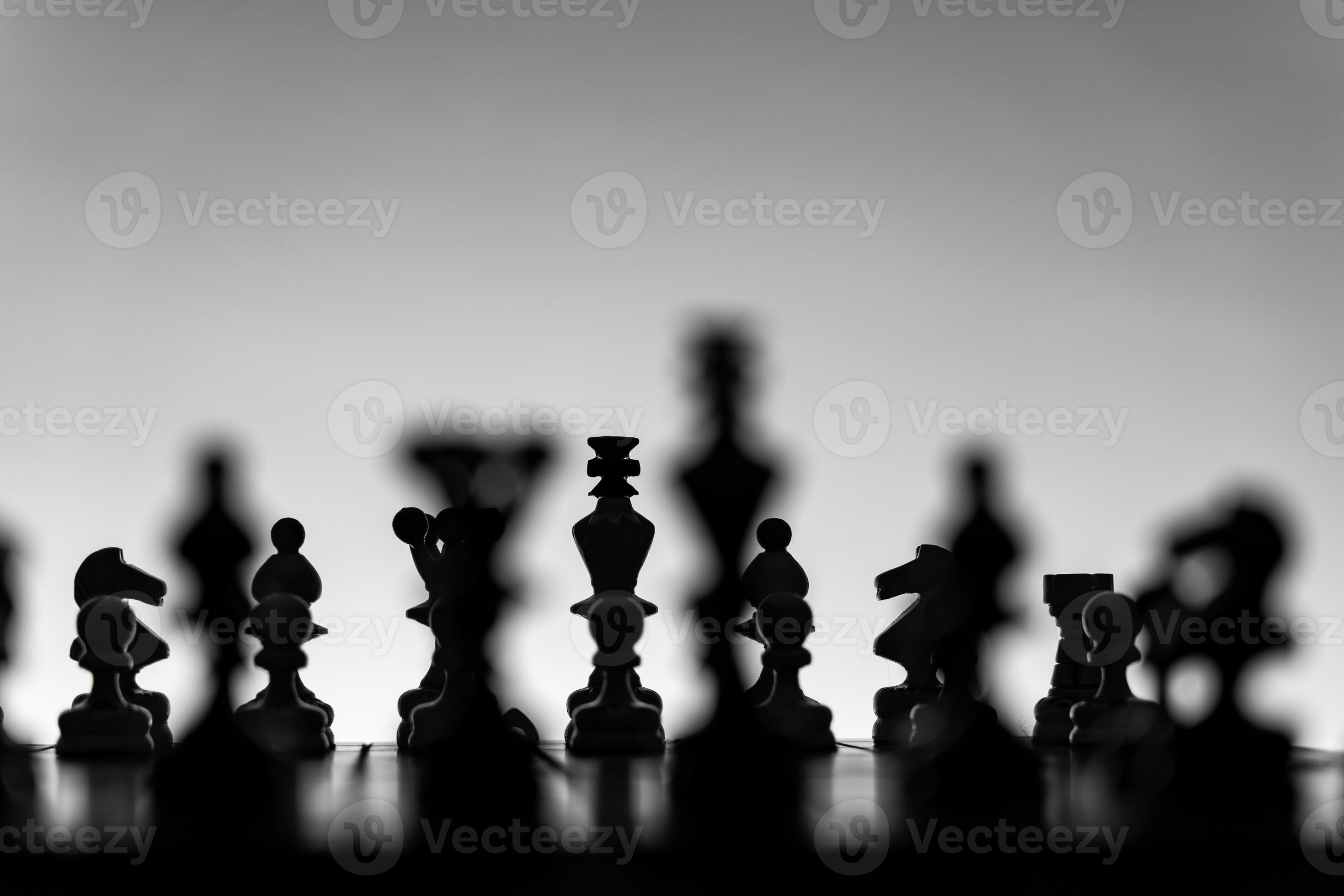 Chess Pieces Strategy Battle Competition Board Game B/W SVG JPG PNG Ve –  DesignsByAymara