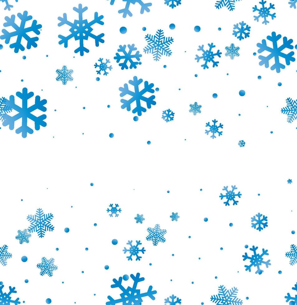 Christmas, Snowy background with light garlands, falling snow, snowflakes, snowdrift for winter and new year holidays. vector
