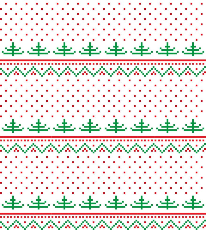 New Year's Christmas pattern pixel vector illustration eps