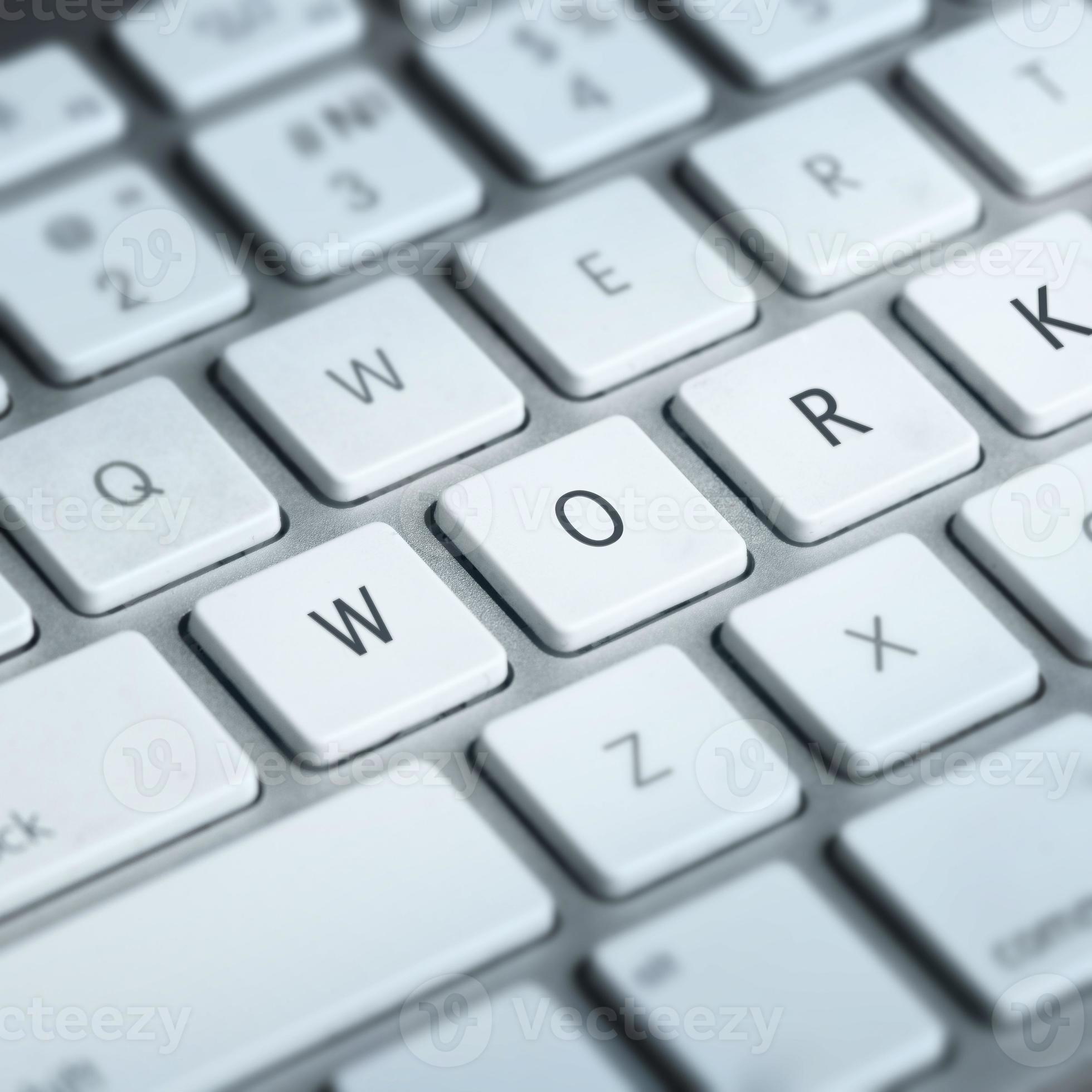 Work letters on keyboard 16096313 Stock Photo at Vecteezy