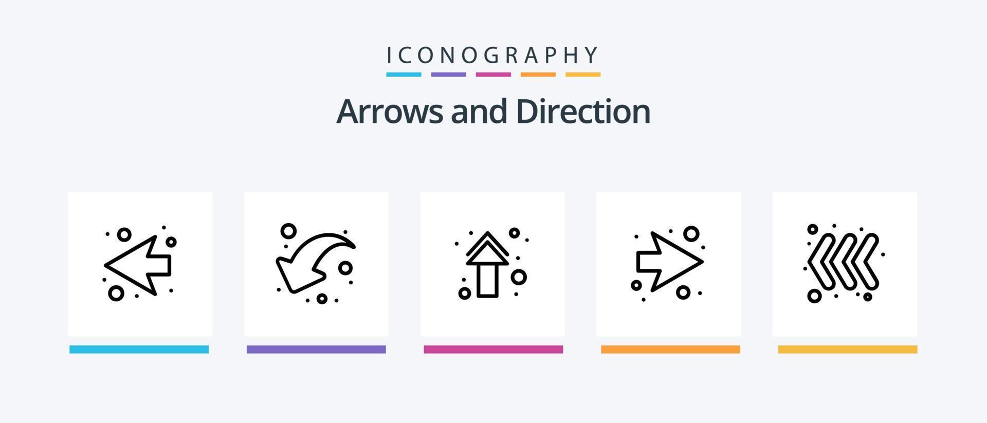 Arrow Line 5 Icon Pack Including . up. down. share. left. Creative Icons Design vector