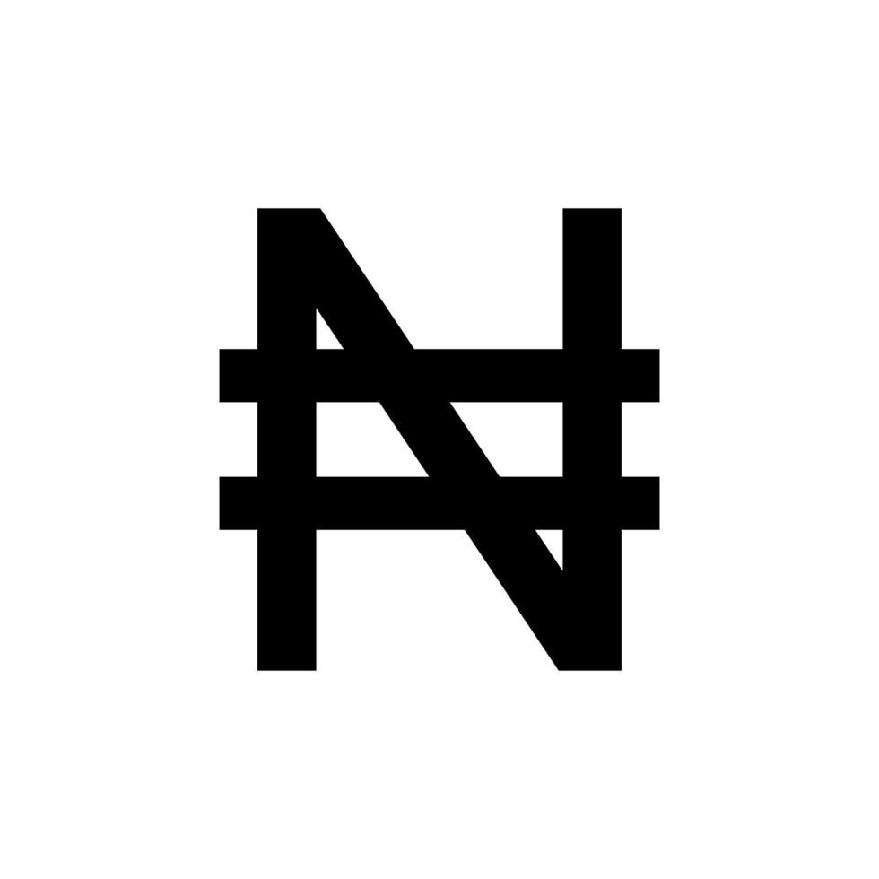 Nigeria Currency Symbol, Nigerian Naira Icon, NGN Sign. Vector Illustration