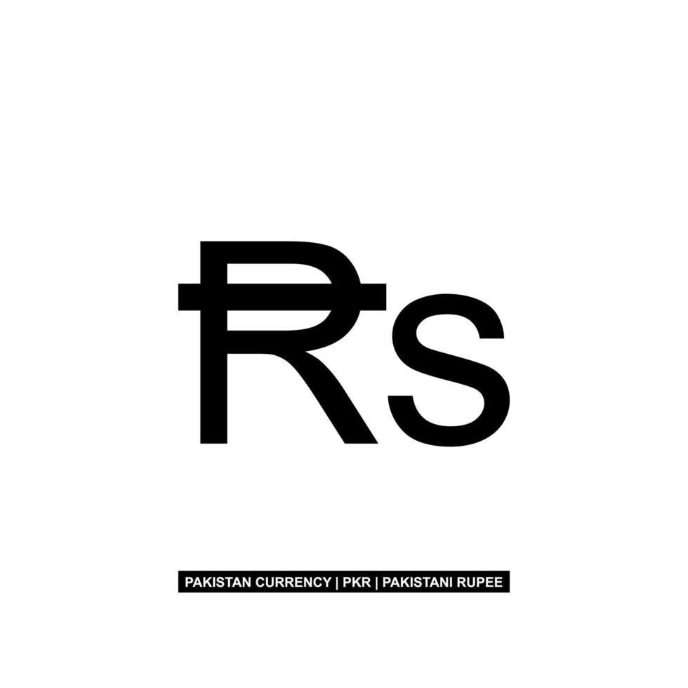 Pakistan Currency Symbol, Pakistani Rupee Icon, PKR Sign. Vector Illustration