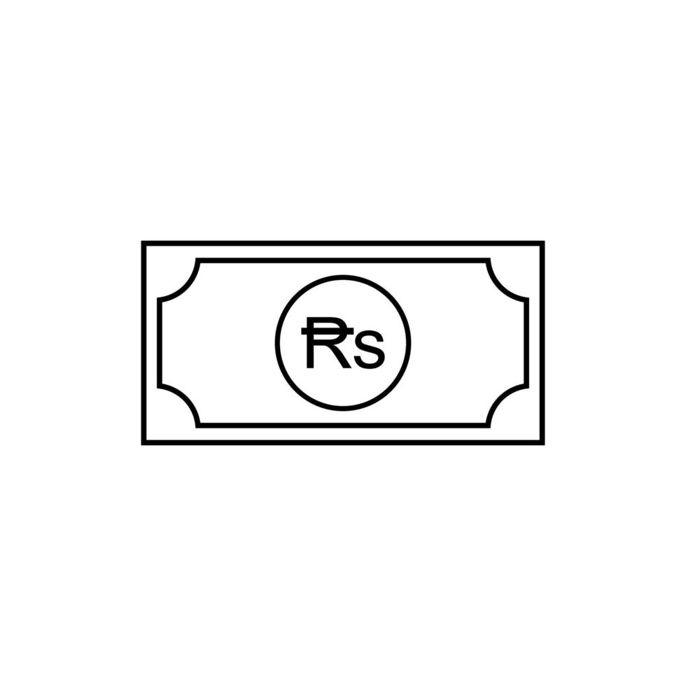 Pakistan Currency Symbol, Pakistani Rupee Icon, PKR Sign. Vector Illustration