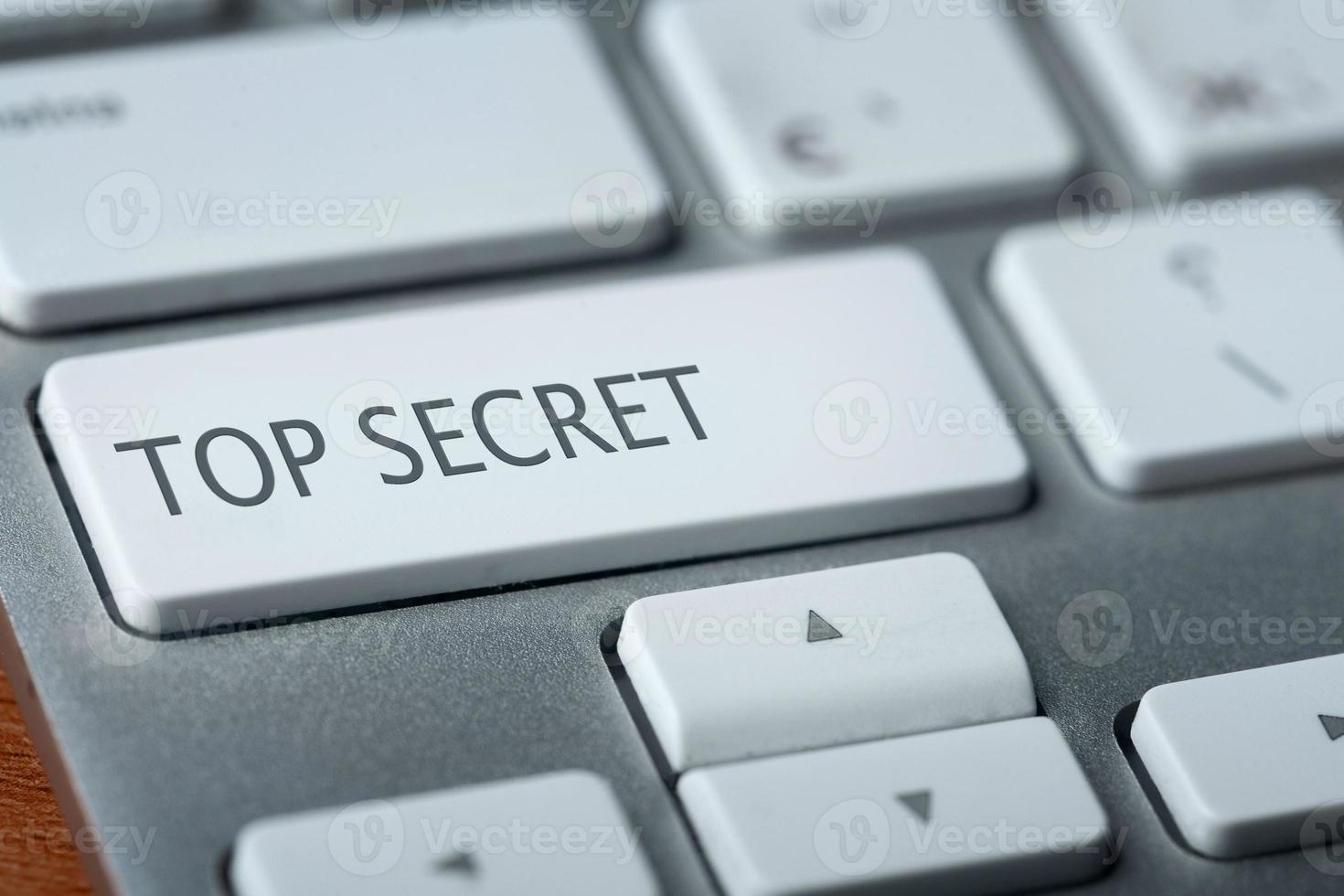 top secret button on keyboard photo