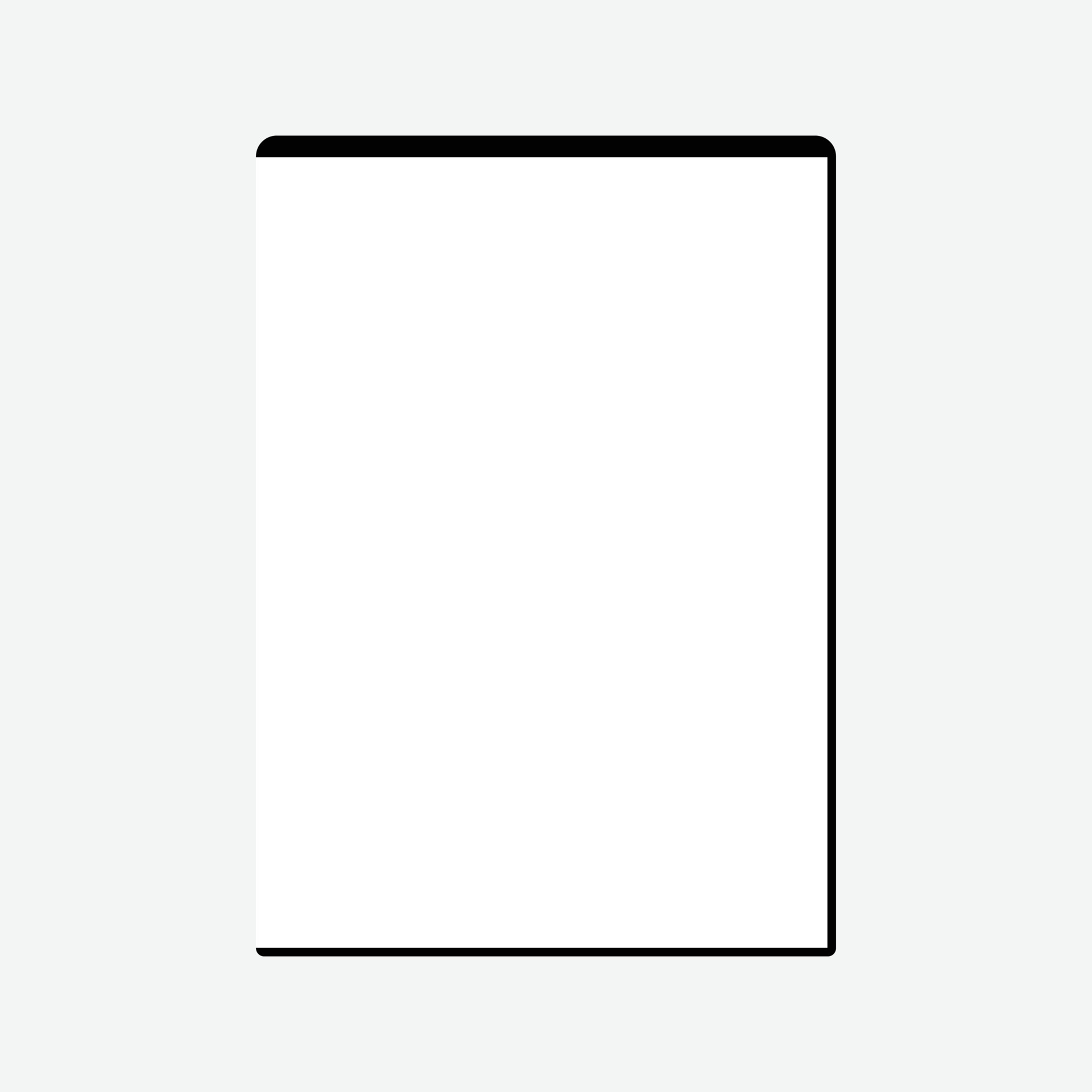 eps10 vector Blank DVD Case vertical template isolated on white