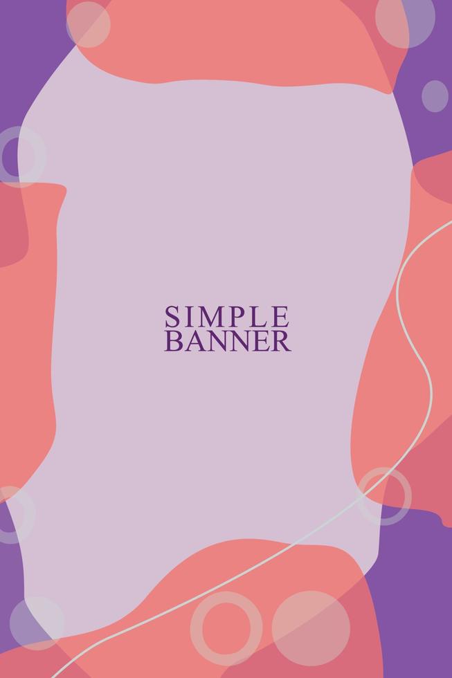 abstract background portrait with a combination of purple and red vector
