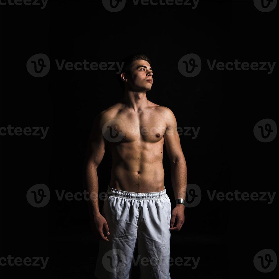 young handsome Muscled Body man photo