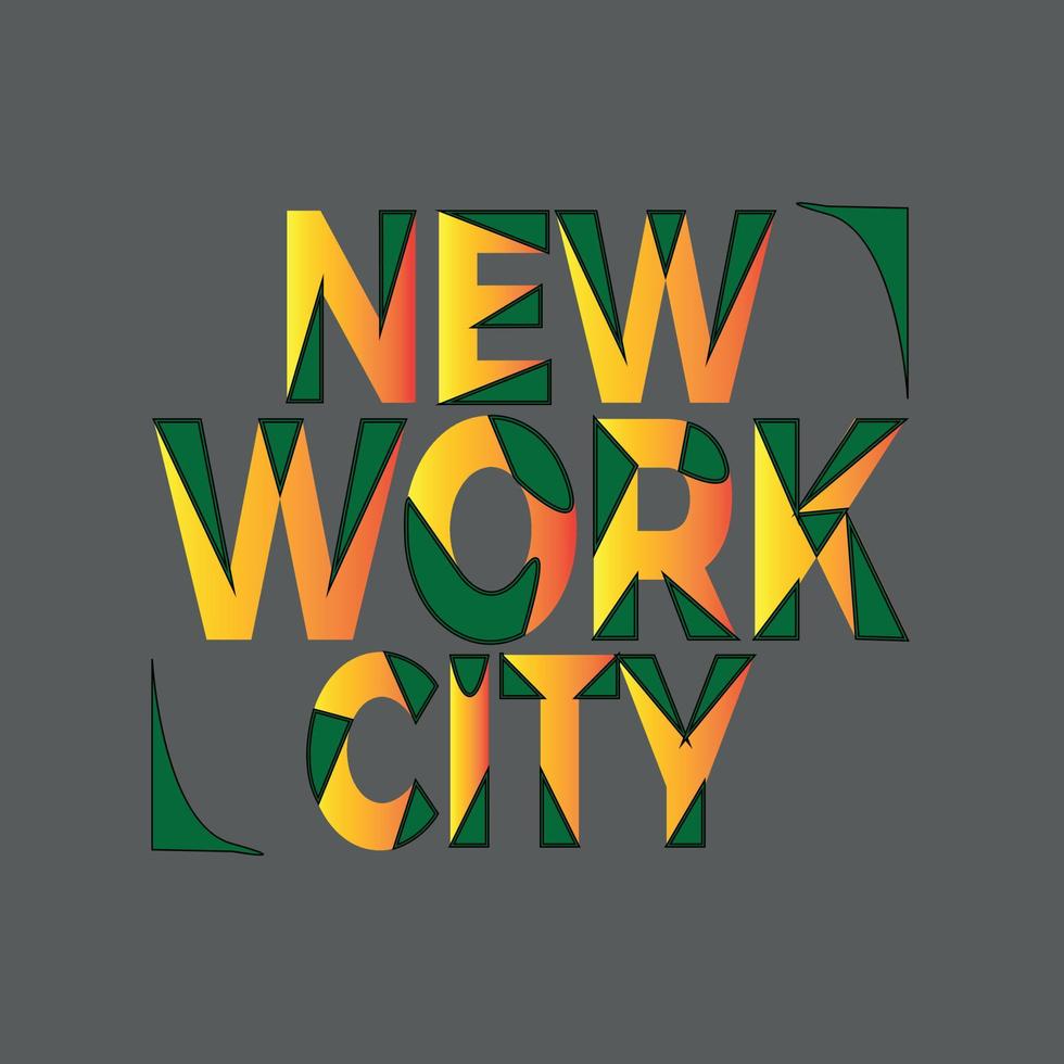 New york theme vector for tshirt prints and other uses