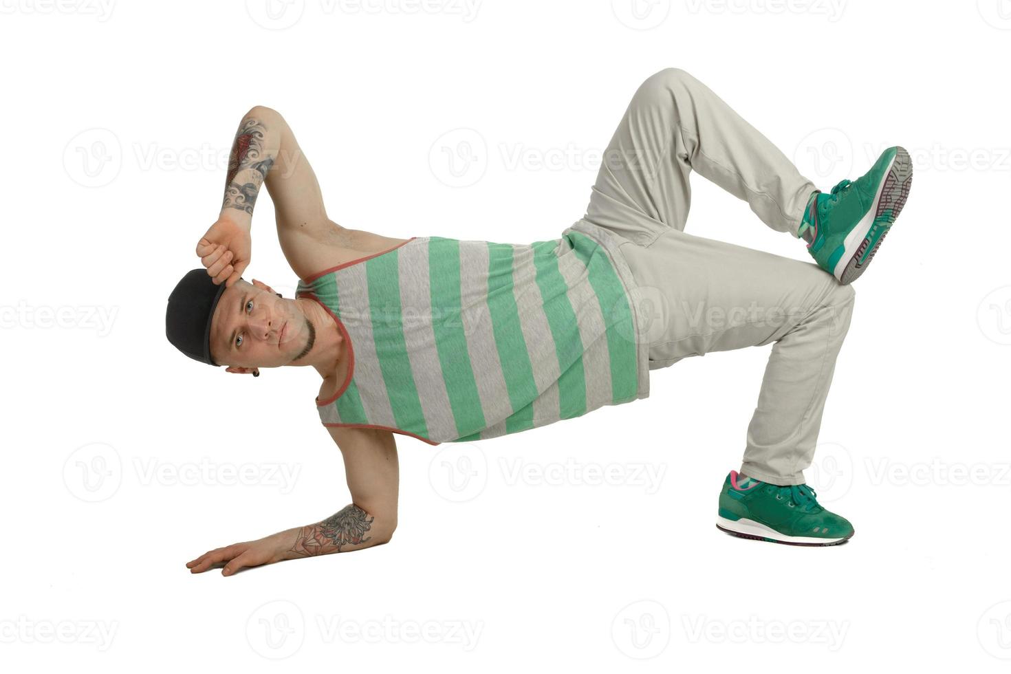 nice young man break dancer photo