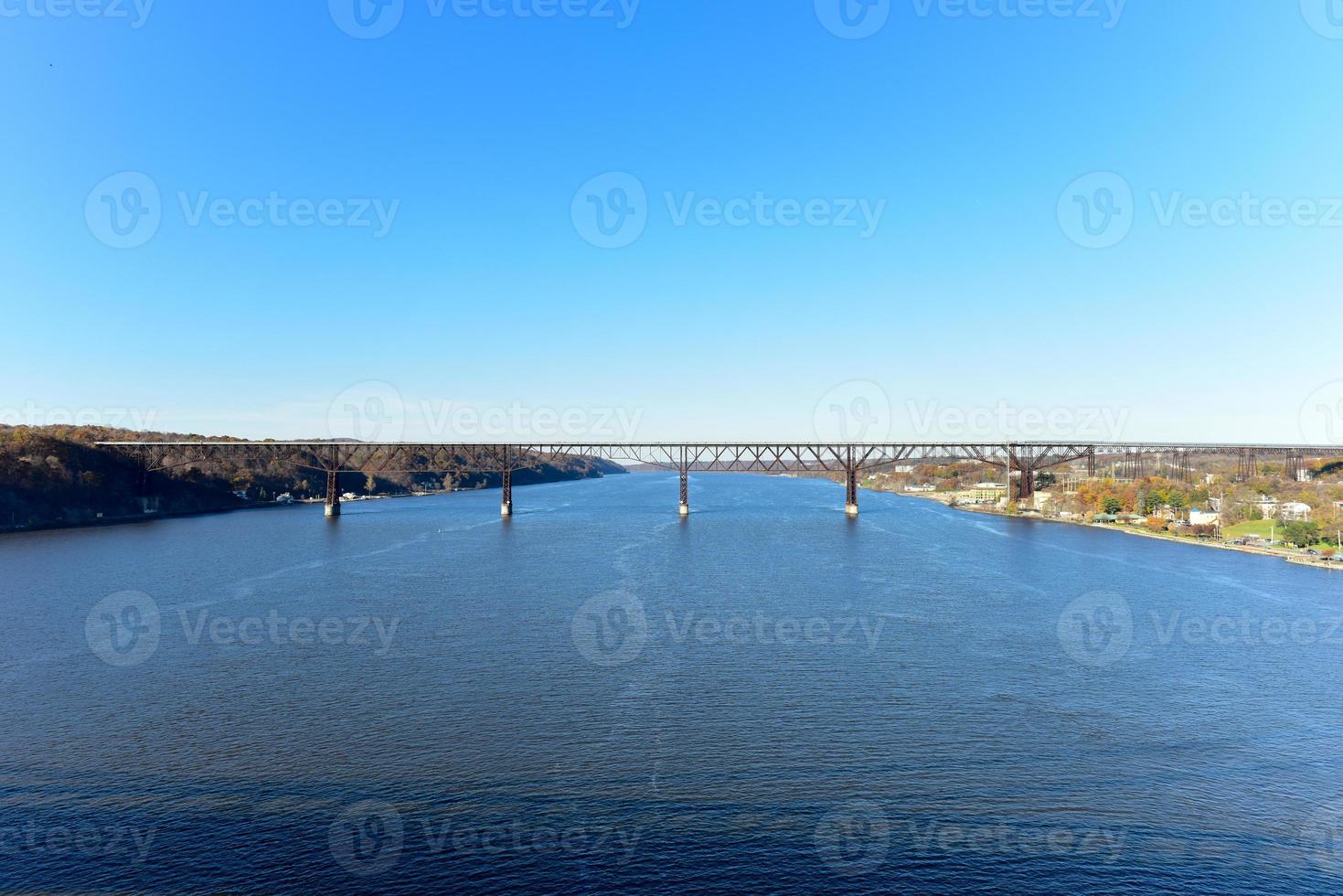 View of the Poughkeepsie Railroad Bridge, also known as Walkway over the Hudson. It is the world's tallest pedestrian bridge photo