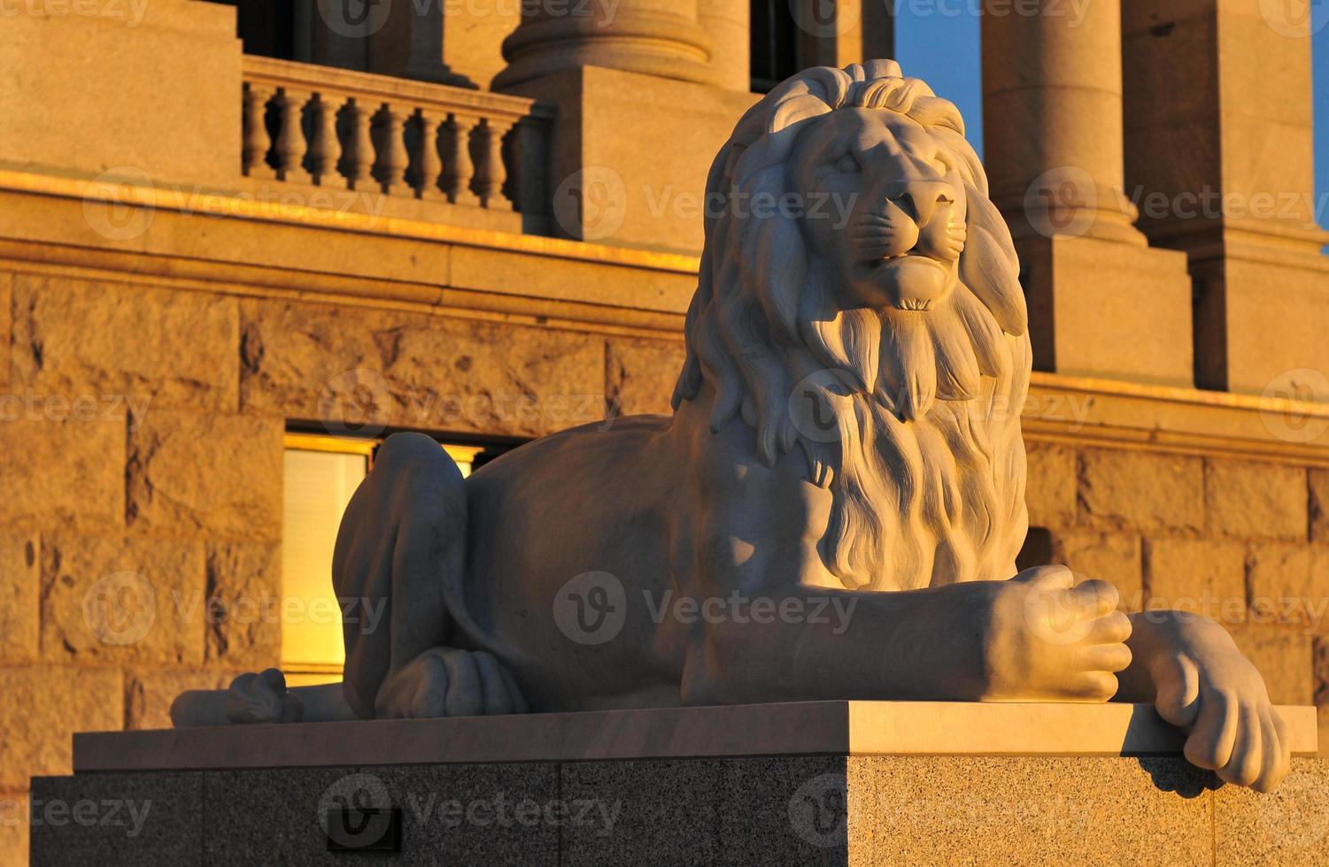 Lion of the State Capitol Building in Salt Lake City, Utah photo