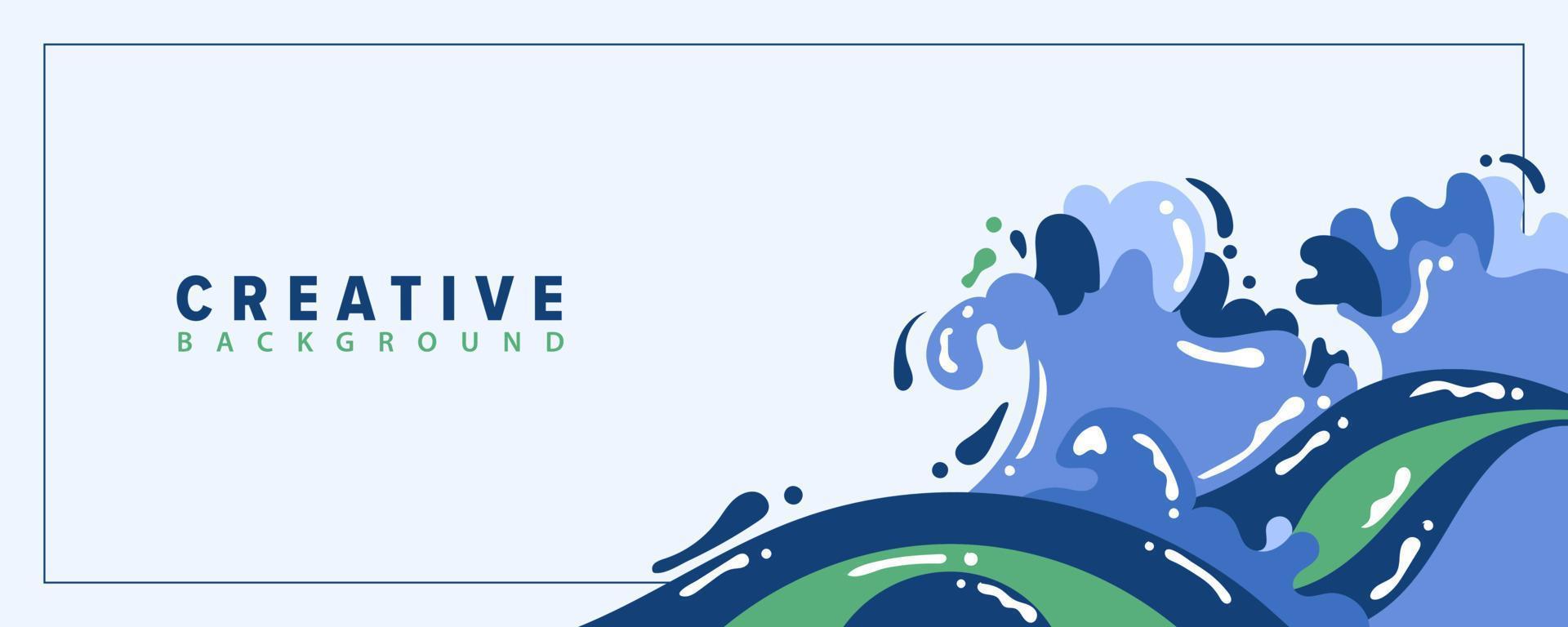 Banner background,elegant element with wave effect vector