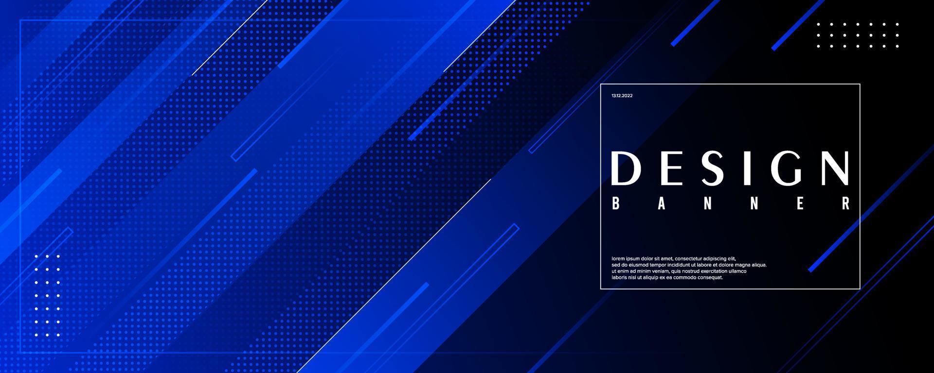 banner backgrounds. full of colors, halftone effect gradations blue vector