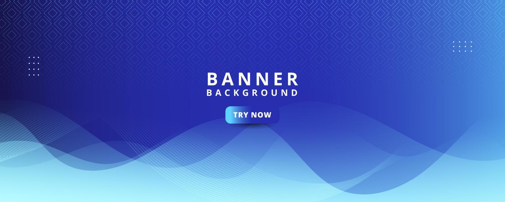 Modern banner background. gradation, wave effect, full color, bright blue wave. ep 10 vector