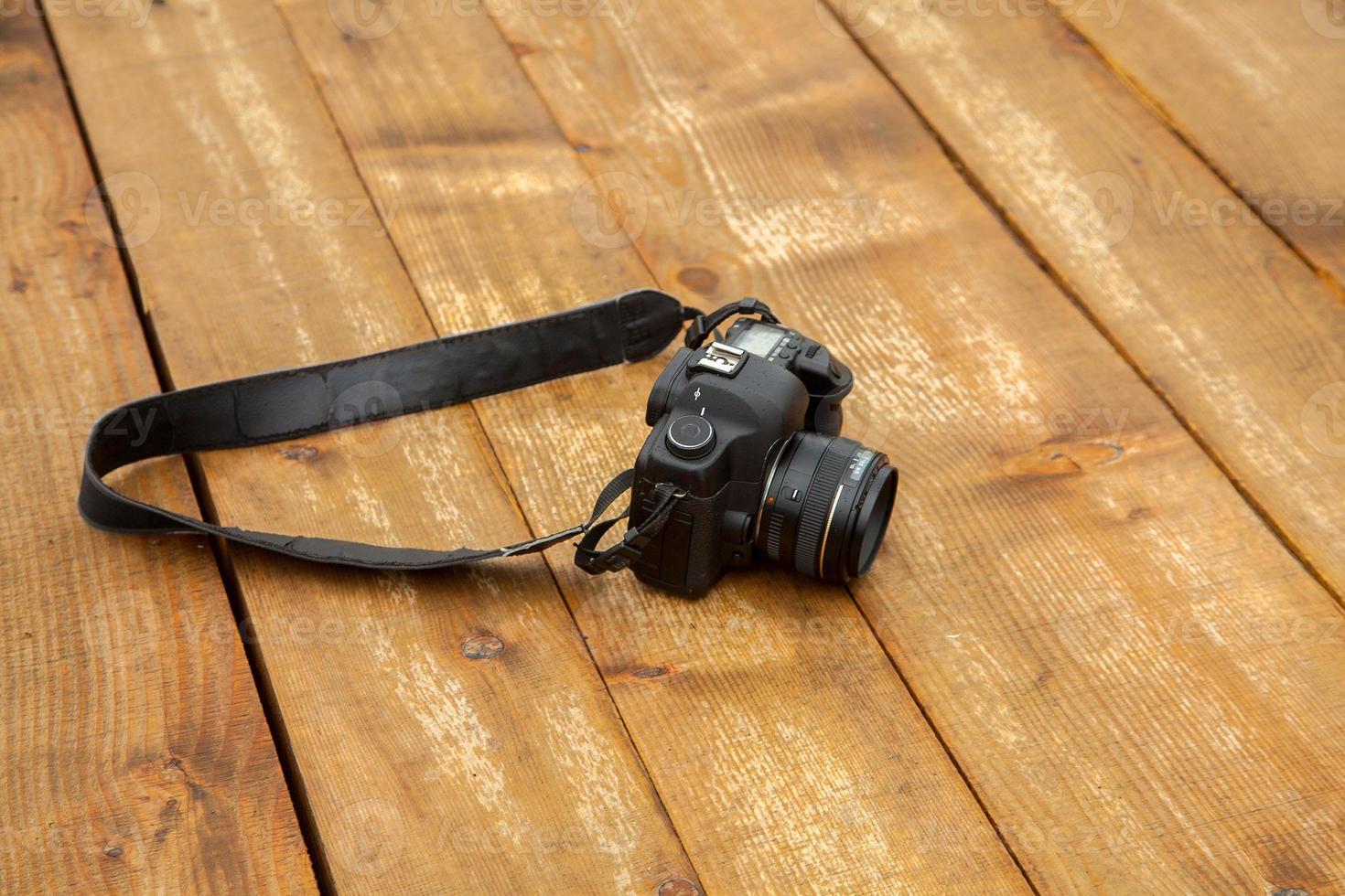 photo camera on the floor