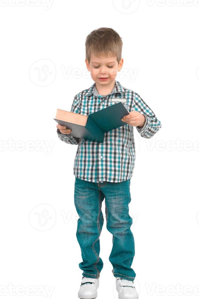 Little boy with book photo