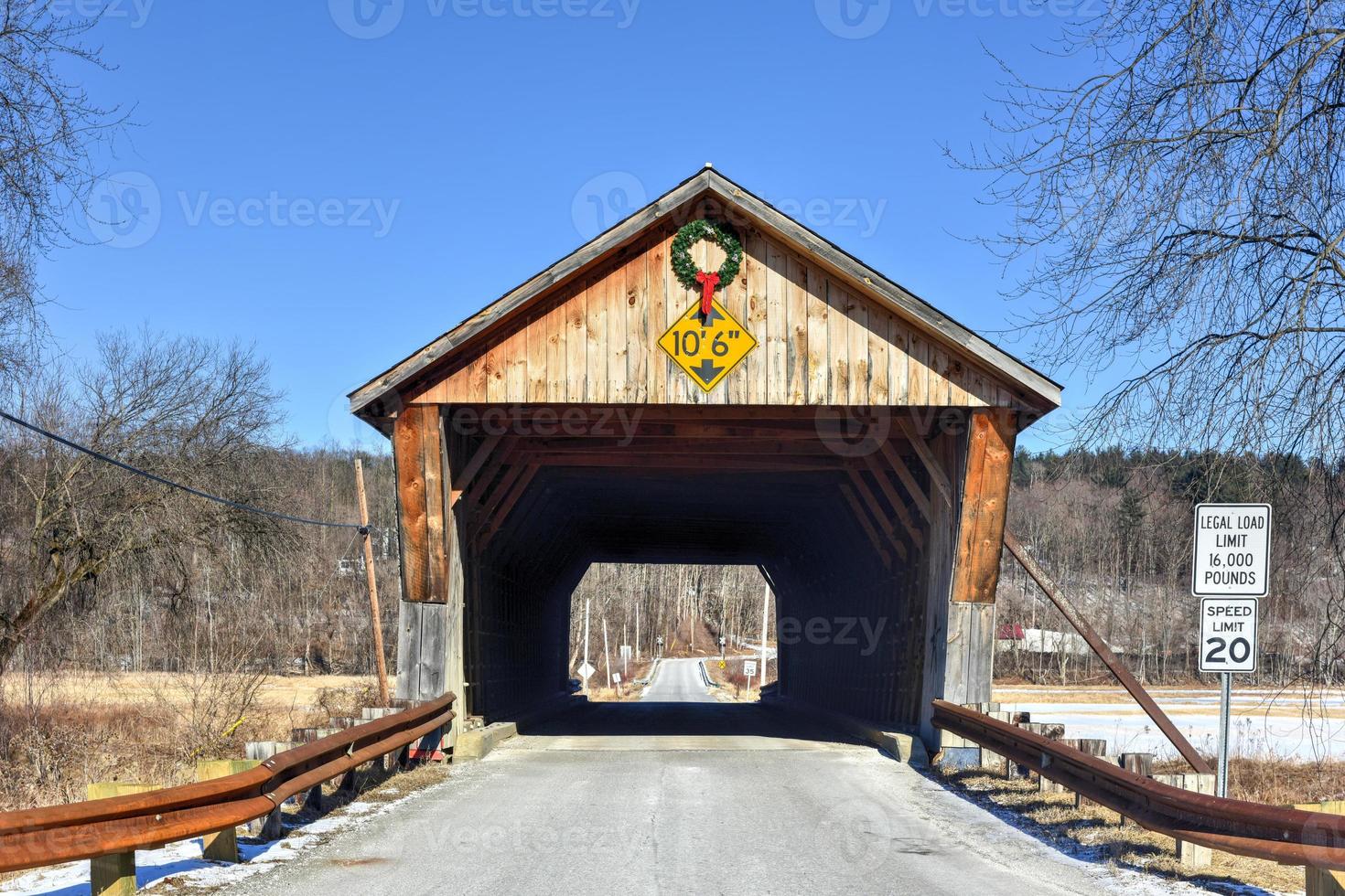 Depot Covered Bridge in Pittsford, Vermont photo