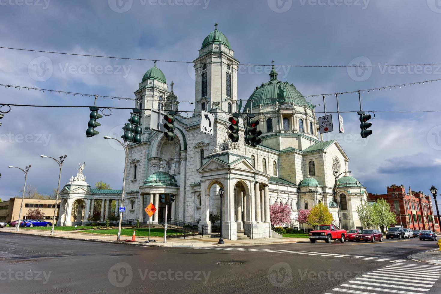 The Our Lady of Victory Basilica. It is a Catholic parish church and national shrine in Lackawanna, New York. photo