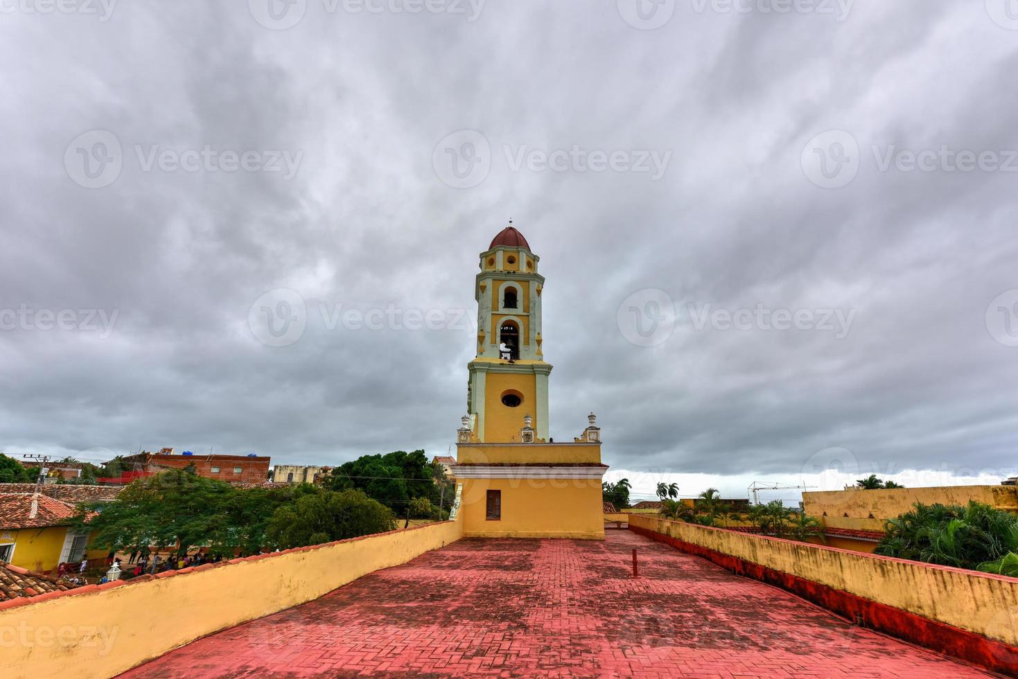 Bell tower of the Convent of San Francisco de Asis in Trinidad, Cuba. photo