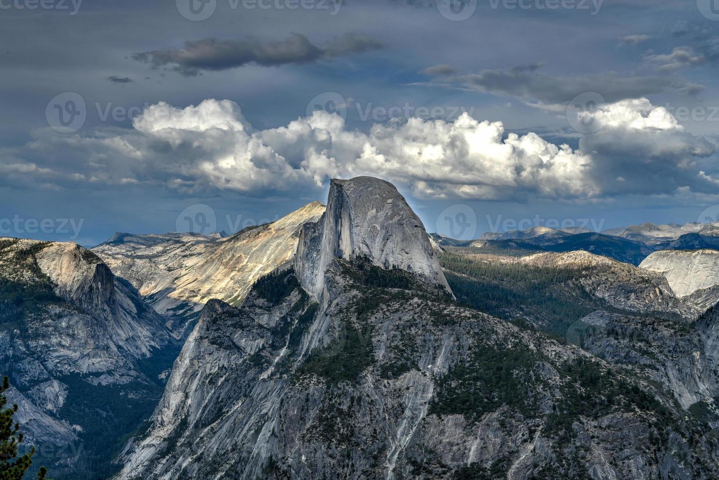 Glacier Point, an overlook with a commanding view of Yosemite Valley, Half Dome, Yosemite Falls, and Yosemite's high country. photo