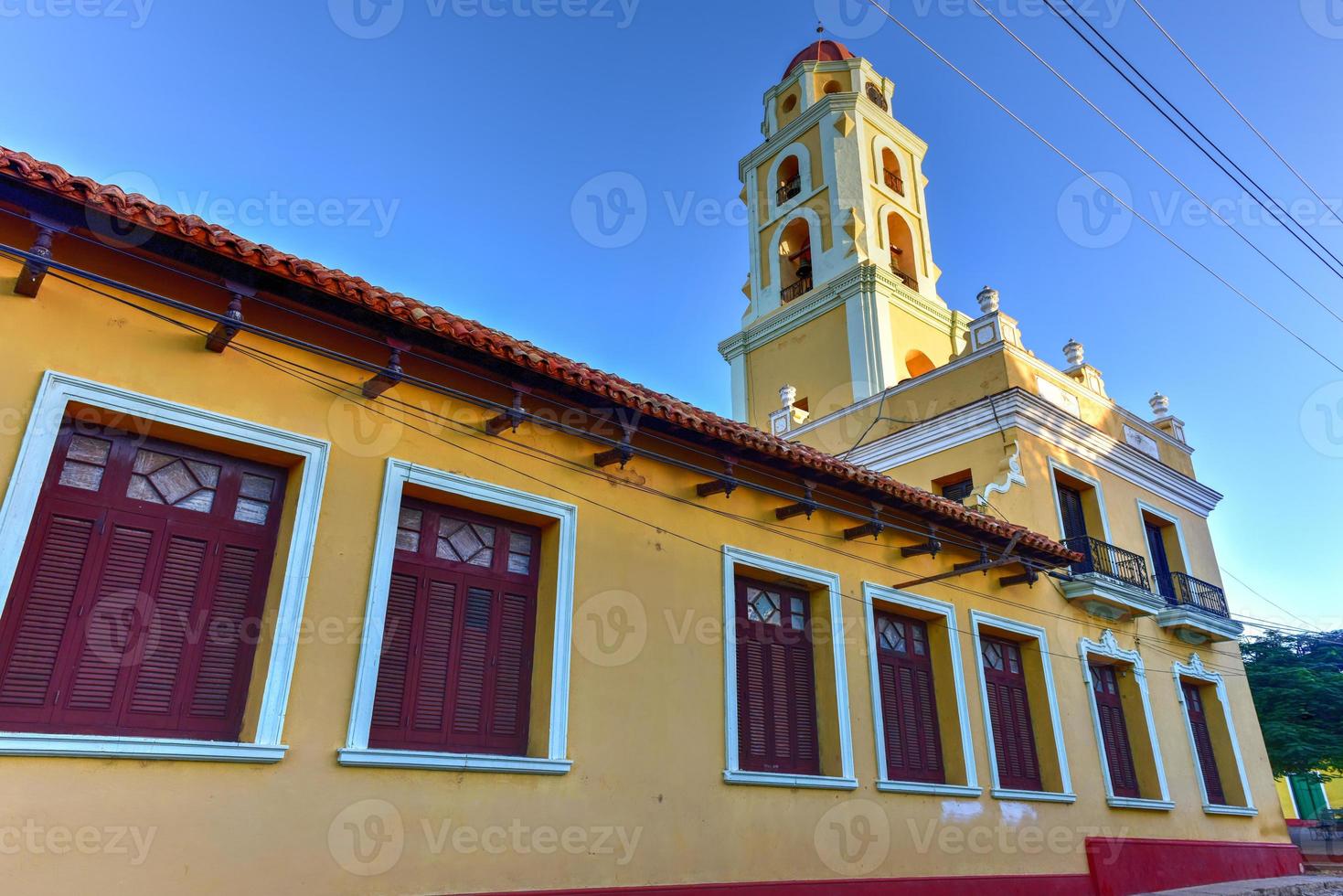 Bell tower of the Convent of San Francisco de Asis in Trinidad, Cuba. photo