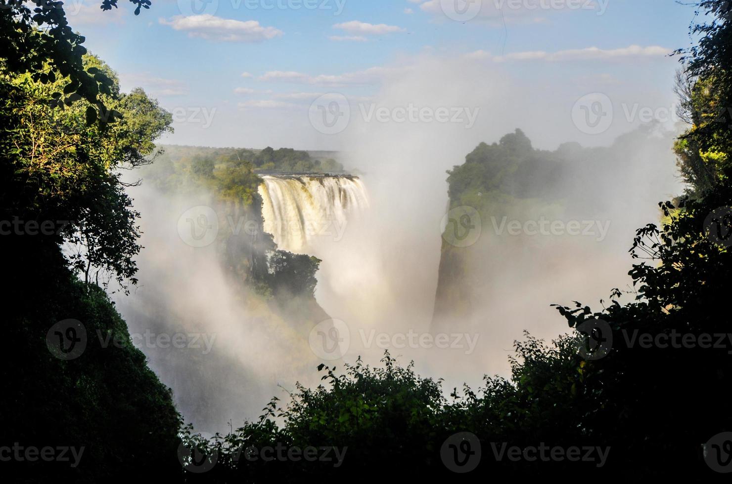 Victoria Falls at the border of Zimbabwe and Zambia photo