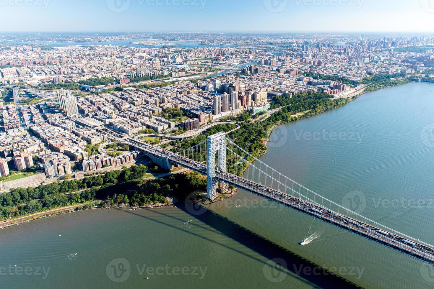 Aerial View of George Washington Bridge, New York and New Jersey photo