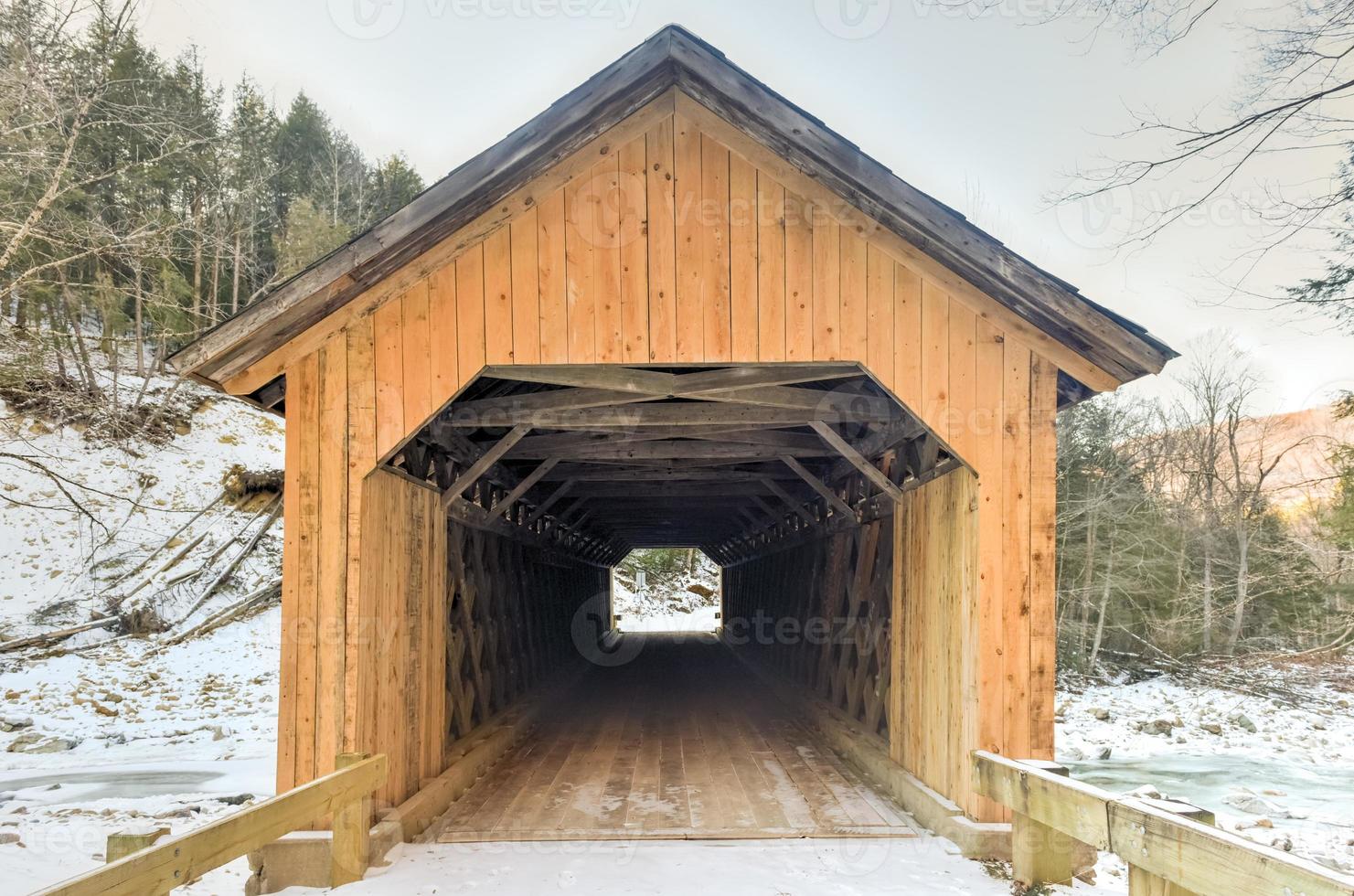 Brown Covered Bridge in Shrewsbury, Vermont photo