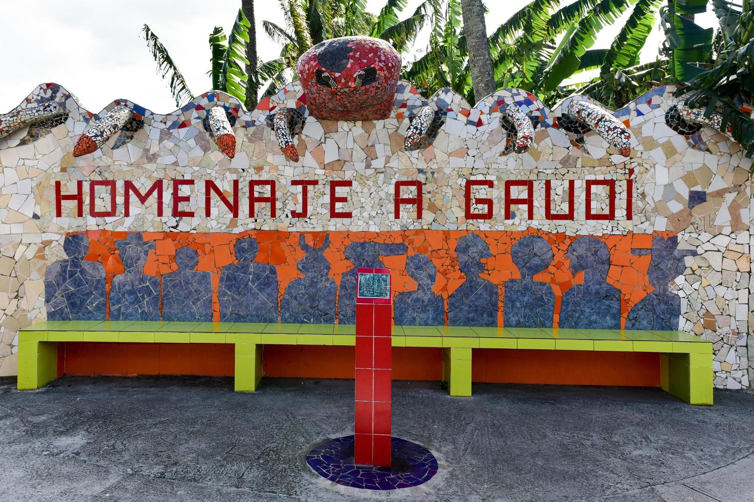 Havana, Cuba - Jan 14, 2017 -  Jaimanitas neighborhood of Havana, Cuba, more commonly known as Fusterlandia for the colorful mosaics. photo