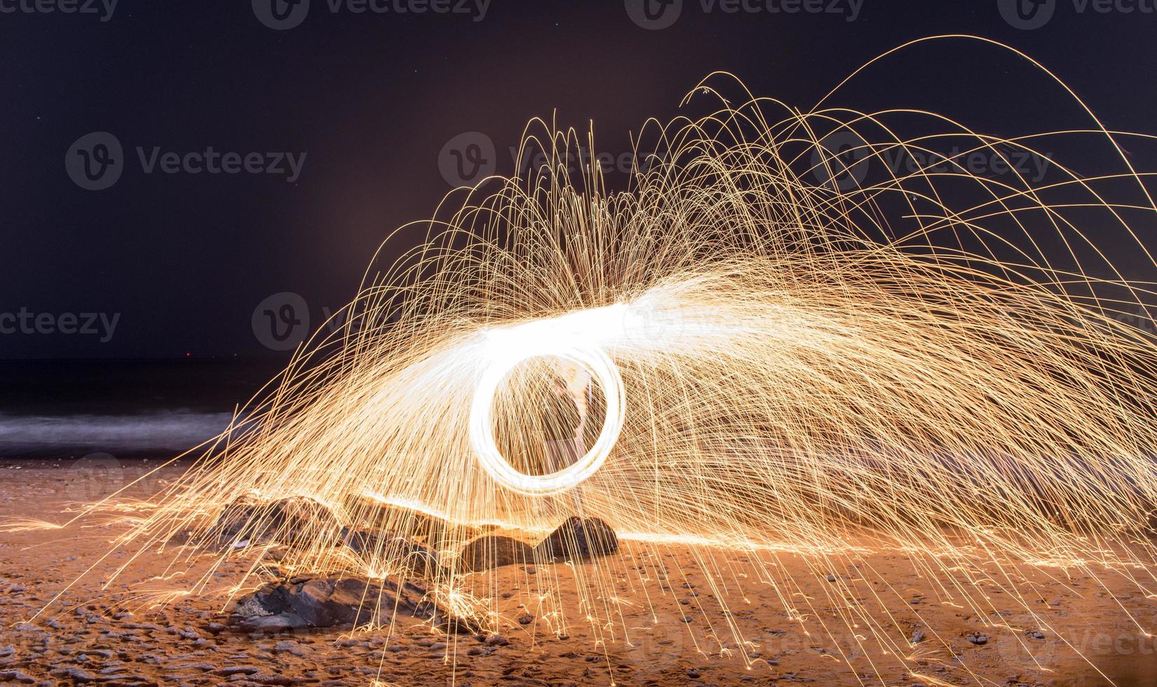 Burning Steel Wool photo