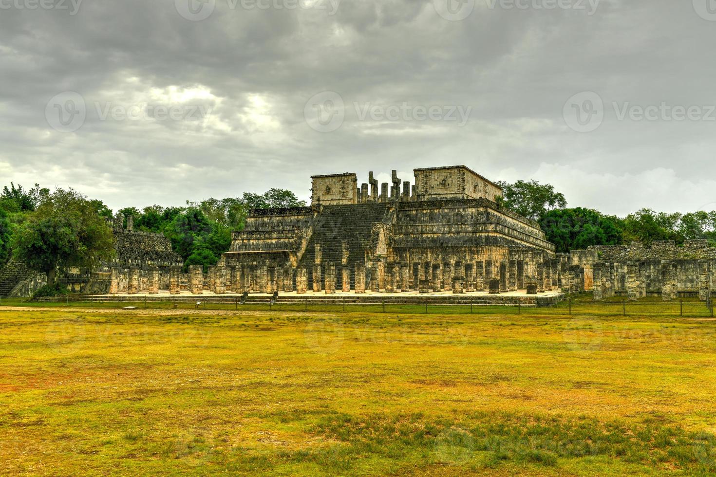 Templo de los Guerreros, Temple of the Warriors, Chichen Itza in Yucatan, Mexico, a UNESCO World Heritage Site. photo