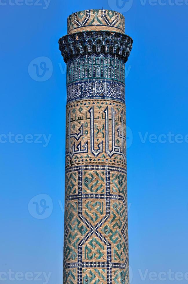 Bibi Khanym Mosque in Samarkand, Uzbekistan. In the 15th century it was one of the largest and most magnificent mosques in the Islamic world. photo