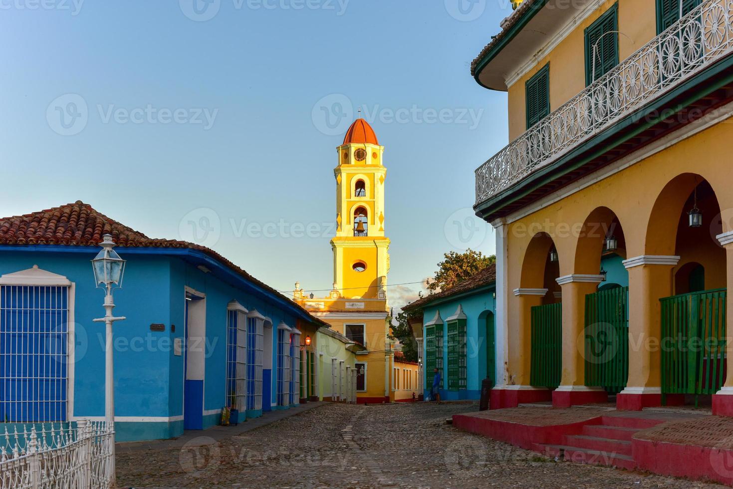 Bell tower of the Convent of San Francisco de Asis in Trinidad, Cuba. photo