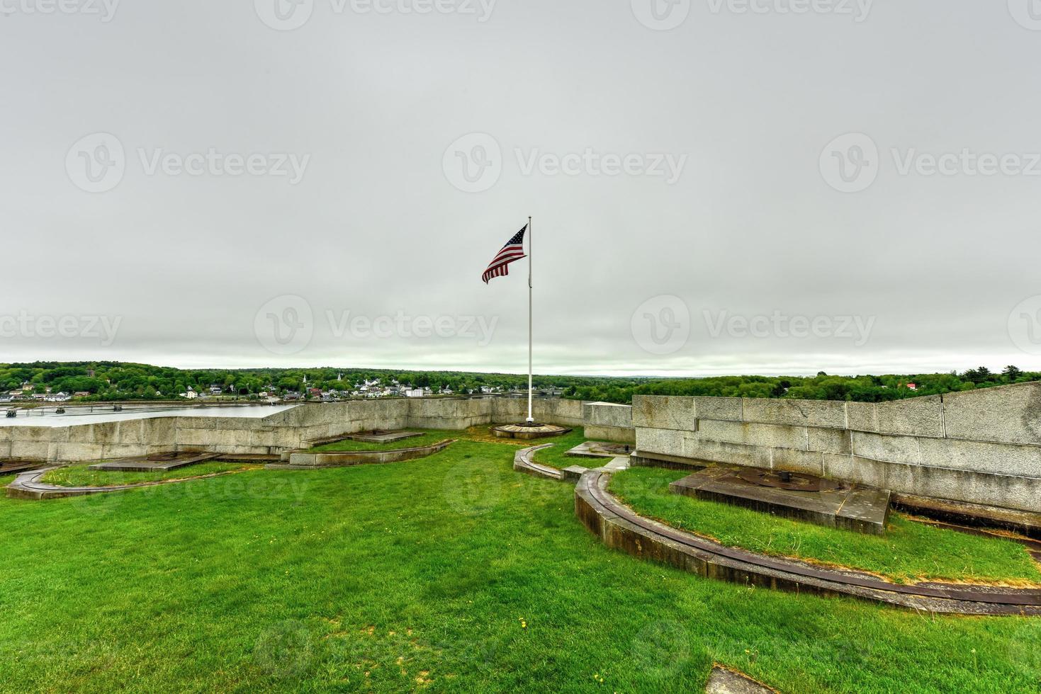 Fort Knox on the Penobscot River, Maine, USA. Built between 1844 and 1869, it was the first fort in Maine built of granite. photo