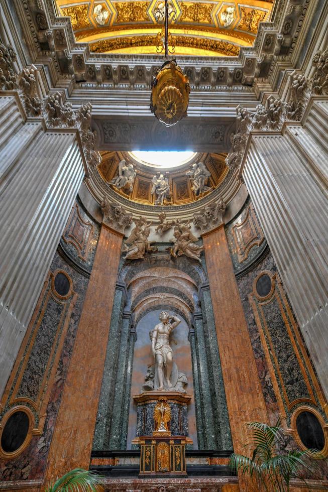 Rome, Italy - March 23, 2018 -  The church of Sant'Agnese in Agone is one of the most visited churches in Rome due to its central position in the famous Piazza Navona in Rome, Italy. photo