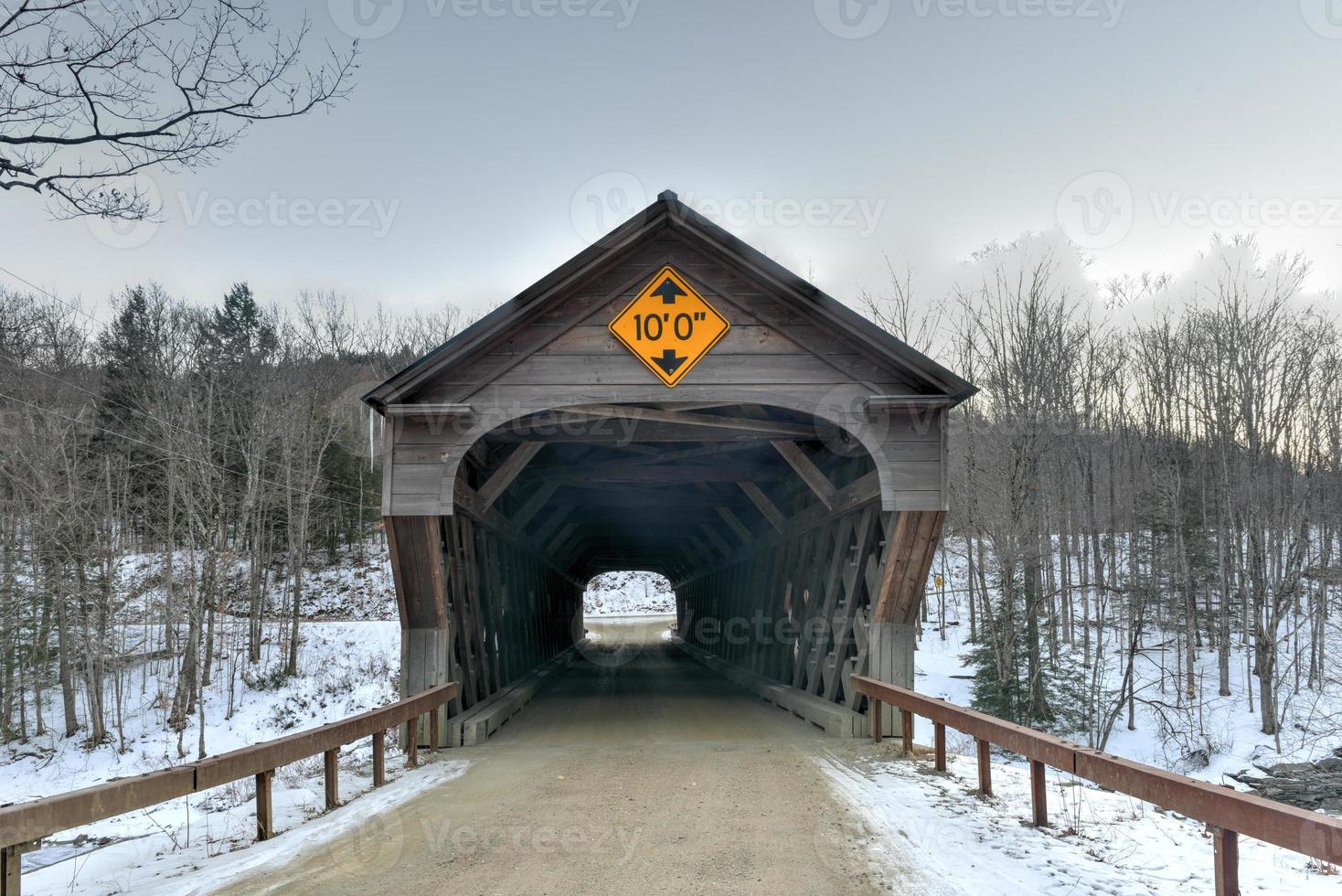 Upper Falls Covered Bridge in Downers, Vermont photo