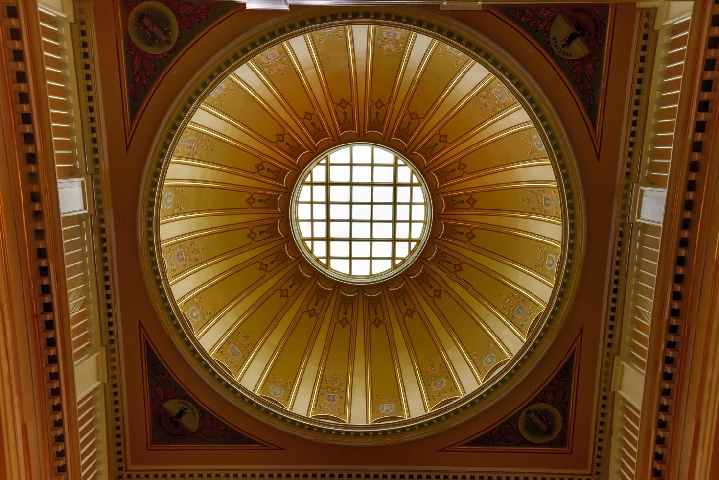 Richmond, Virginia - Feb 19, 2017 -  Cupola in the Virginia State Capitol in Richmond, Virginia. photo