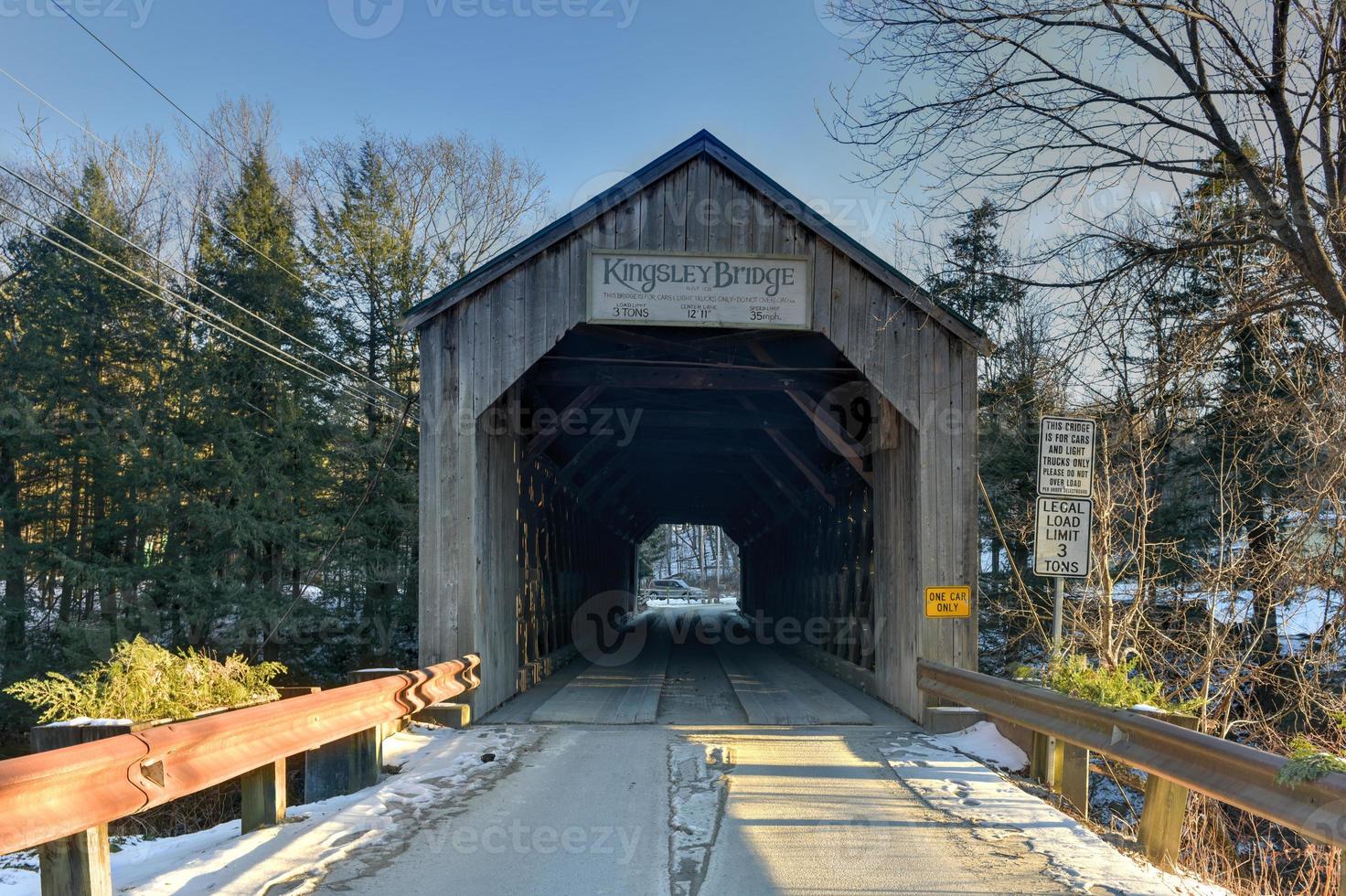 Kingsley Covered Bridge in Claredon, Vermont photo