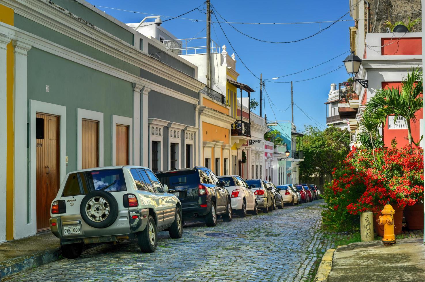 San Juan, Puerto Rico - December 26, 2015 -  Street in Old San Juan, Puerto Rico photo