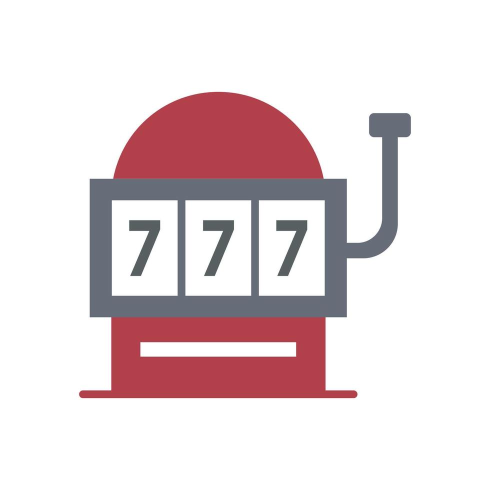 Slot machine icon vector design templates