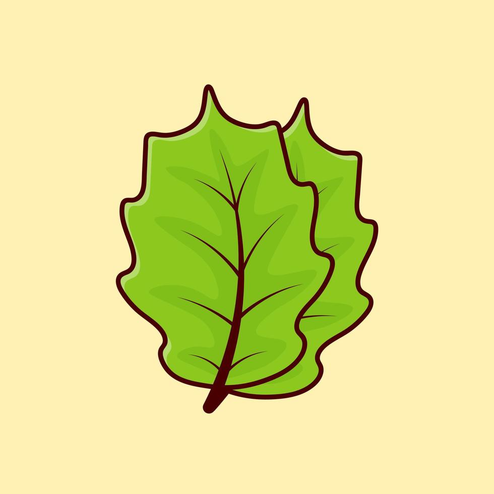 ilustración de icono de vector de dibujos animados de lechuga