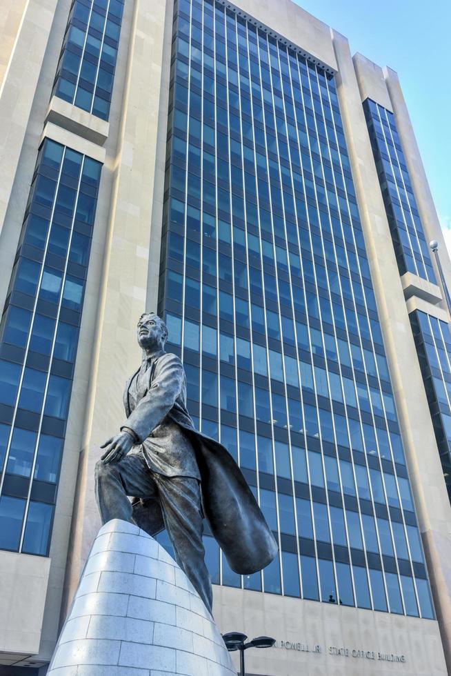 Adam Clayton Powell, Jr. statue in New York, USA, 2022 photo