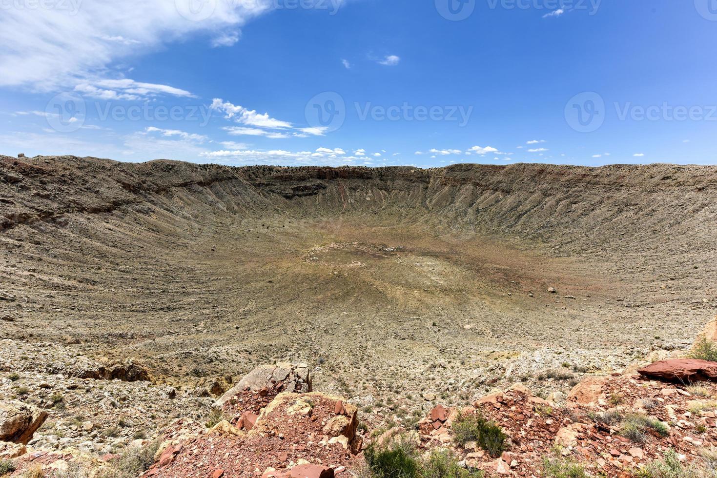 Meteor Crater, the result of a nickel-iron meteorite about 50 meters across crashing in Arizona 50,000 years ago. photo