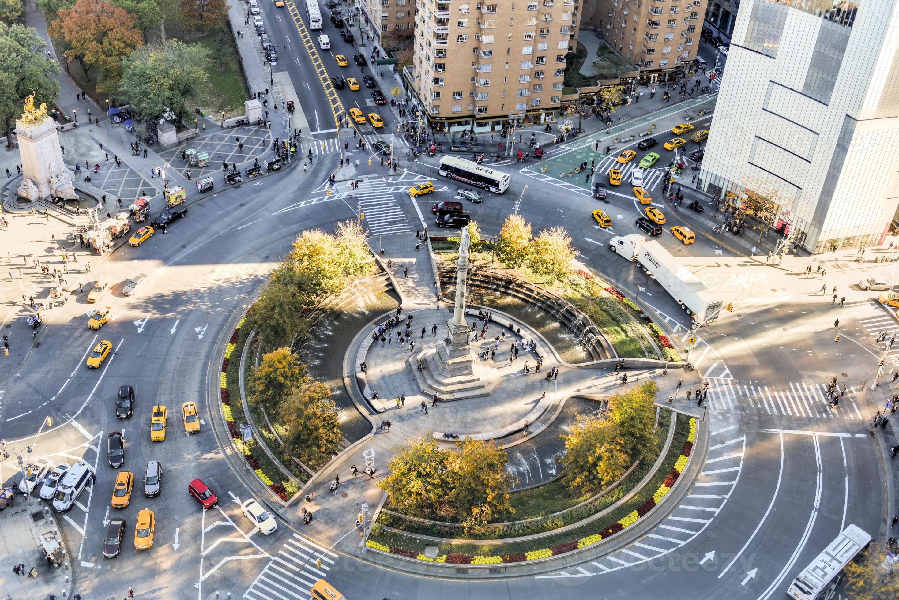 Columbus Circle, Central Park South New York City 16103017 Stock