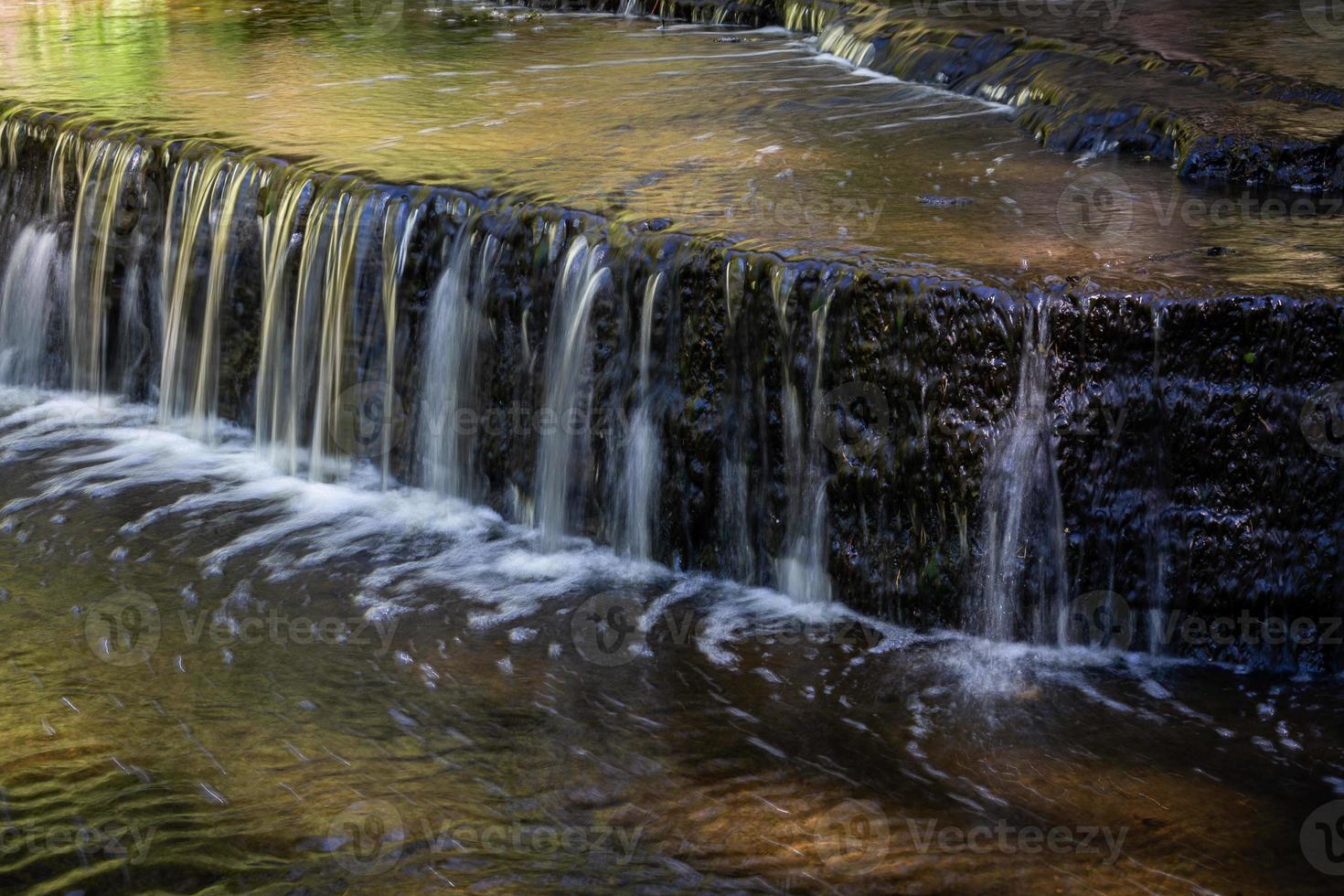 Treppoja waterfall in summer photo