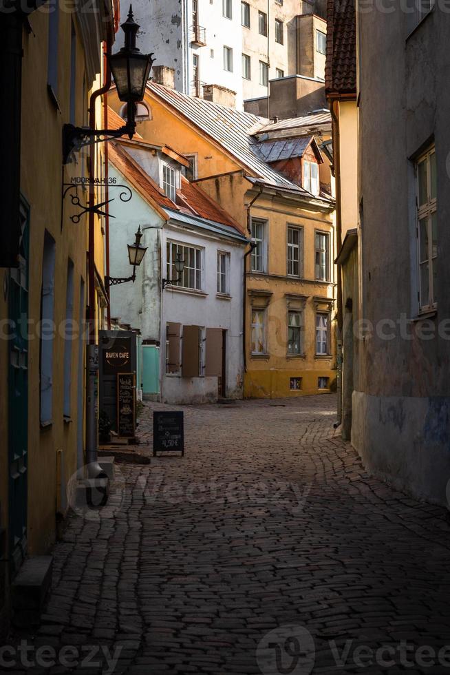 Tallinn Old Town in Summer Evening photo