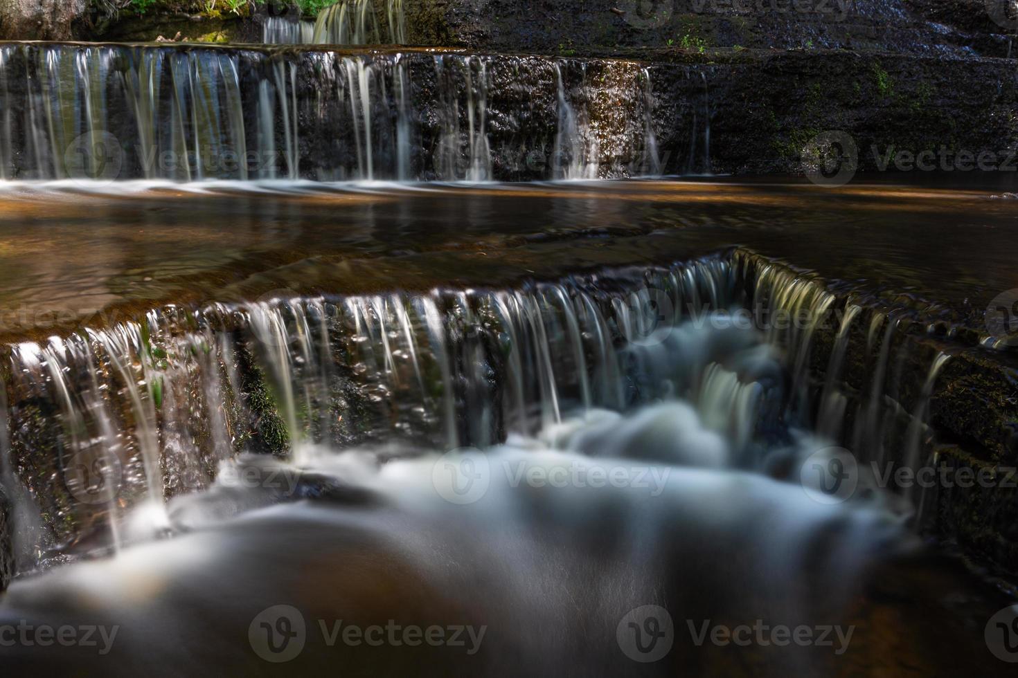 Treppoja waterfall in summer photo