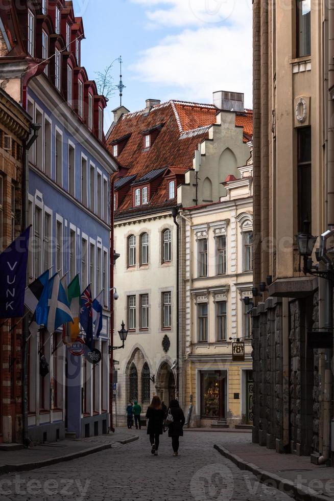 Tallinn Old Town in Summer Evening photo