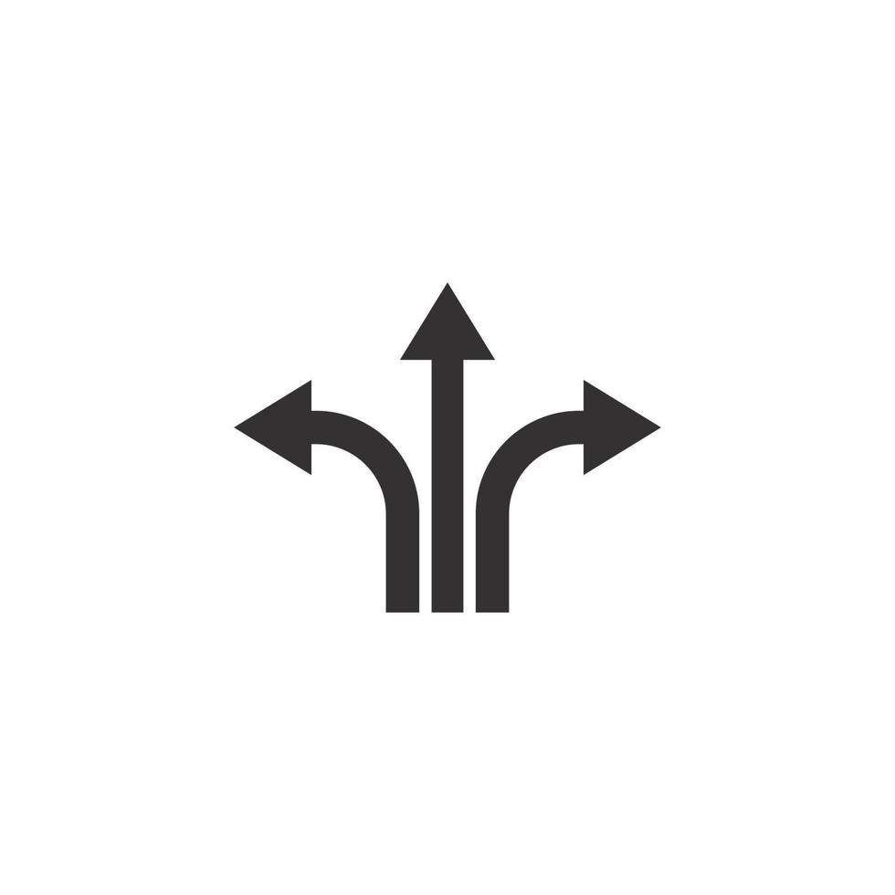 Way direction sign vector icon illustration